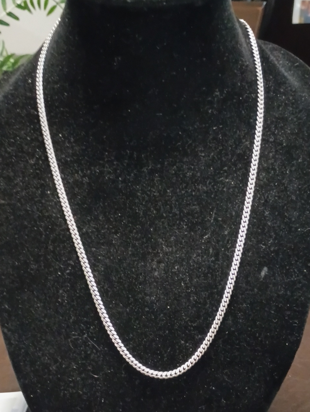 24" Silver Italy 25 Grams Cuban Link Chain Necklace 925